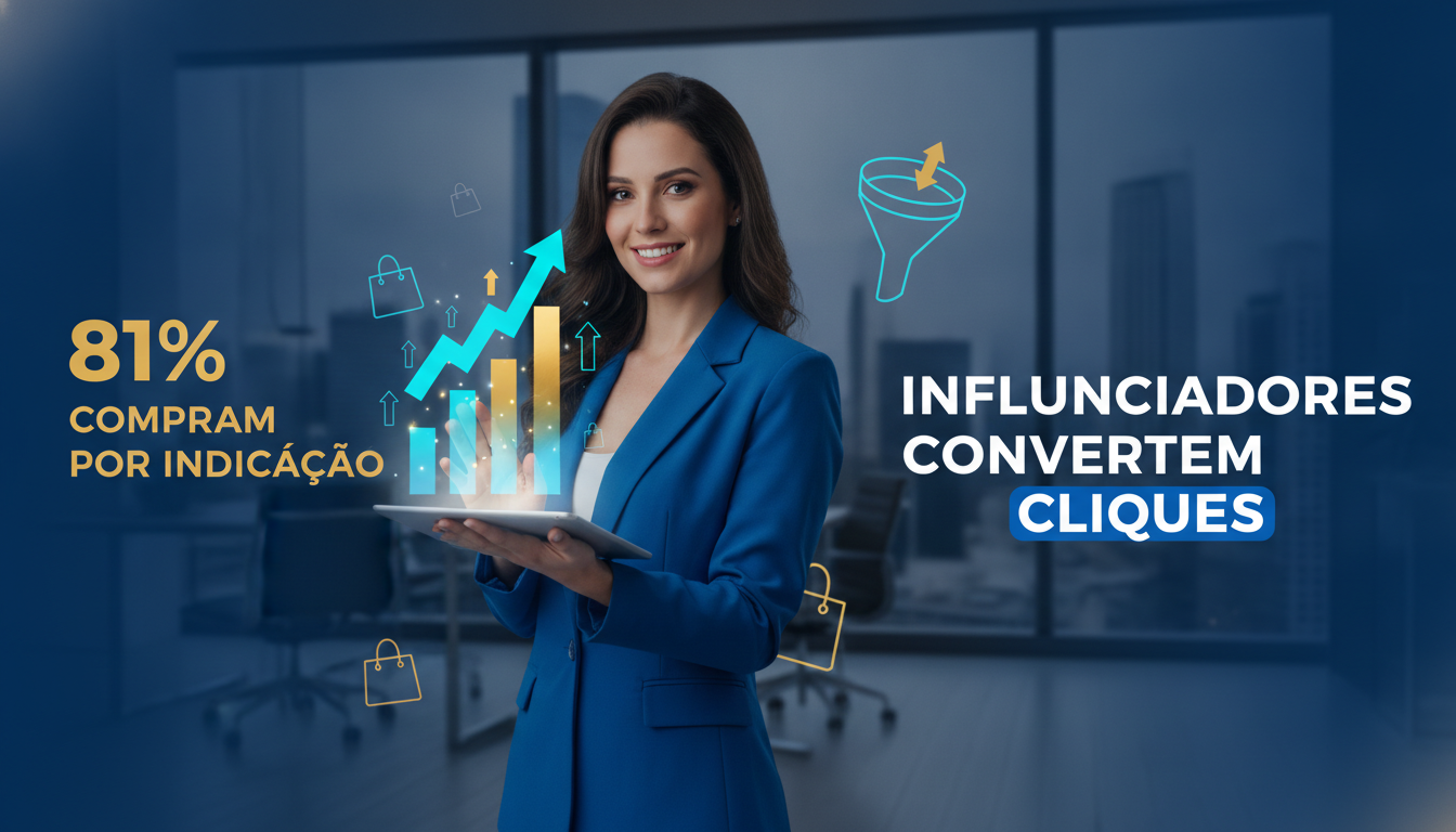 Influenciadores Transformam Cliques em Vendas: 81% Compram por Indicação