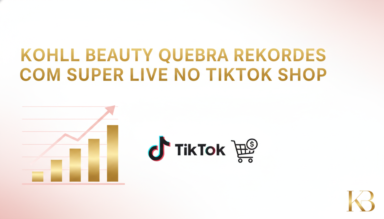 Kohll Beauty quebra recordes com Super Live no TikTok Shop