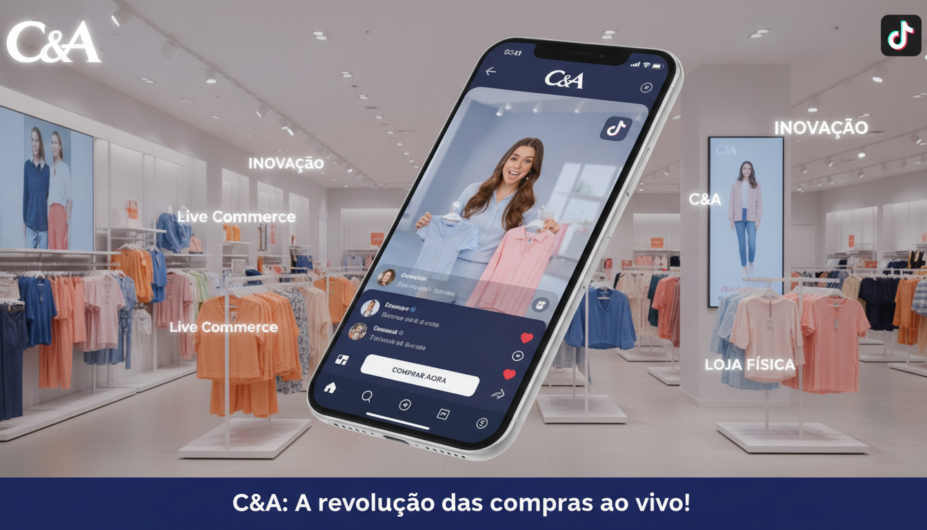 C&A inova no TikTok Shop com live direto da loja física
