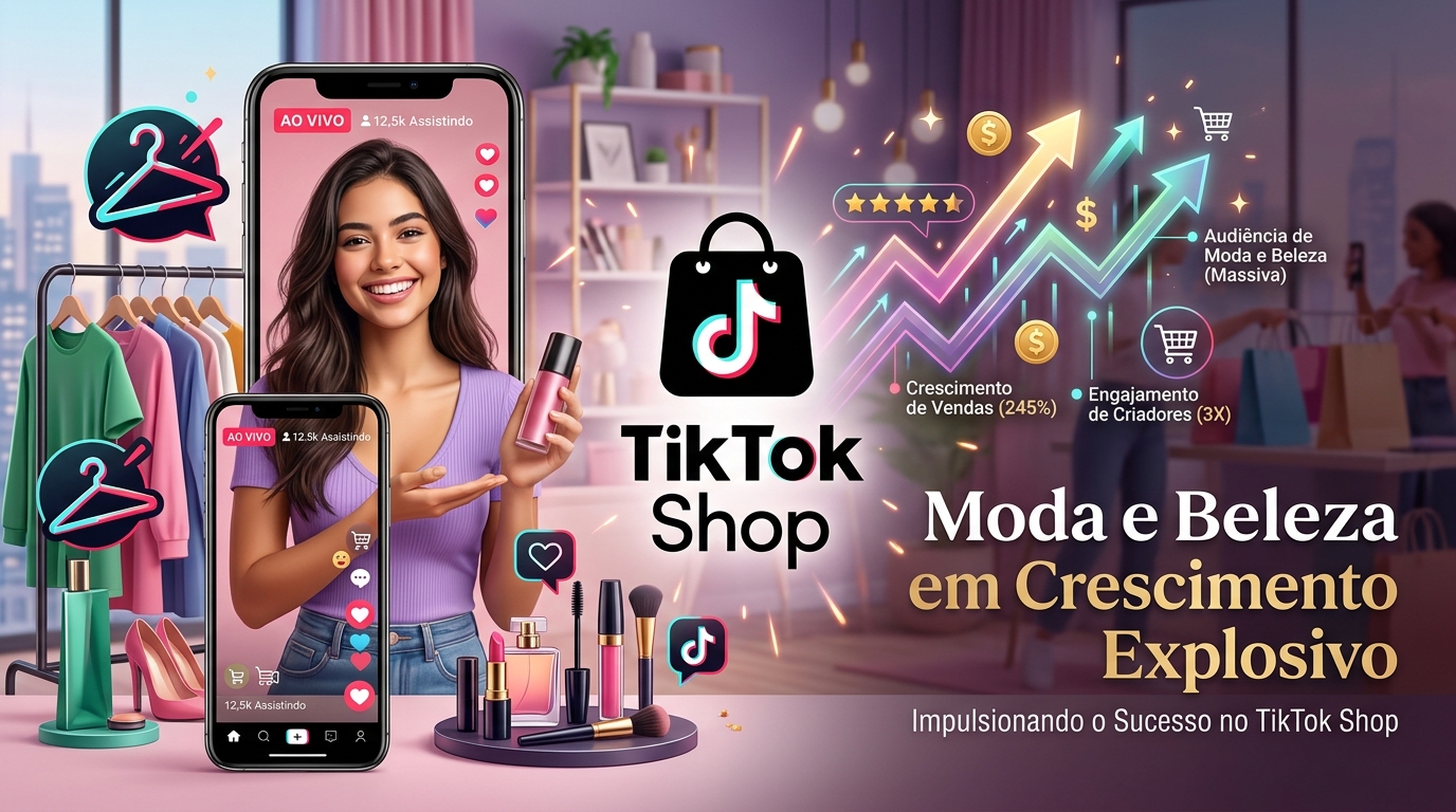 TikTok Shop: Moda e Beleza em Crescimento Explosivo