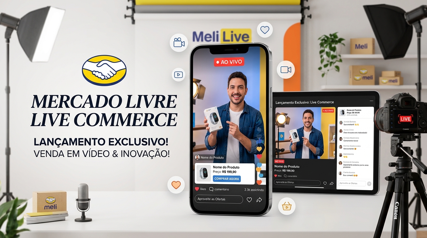 Mercado Livre lança Live Commerce: Aposta na venda em vídeo
