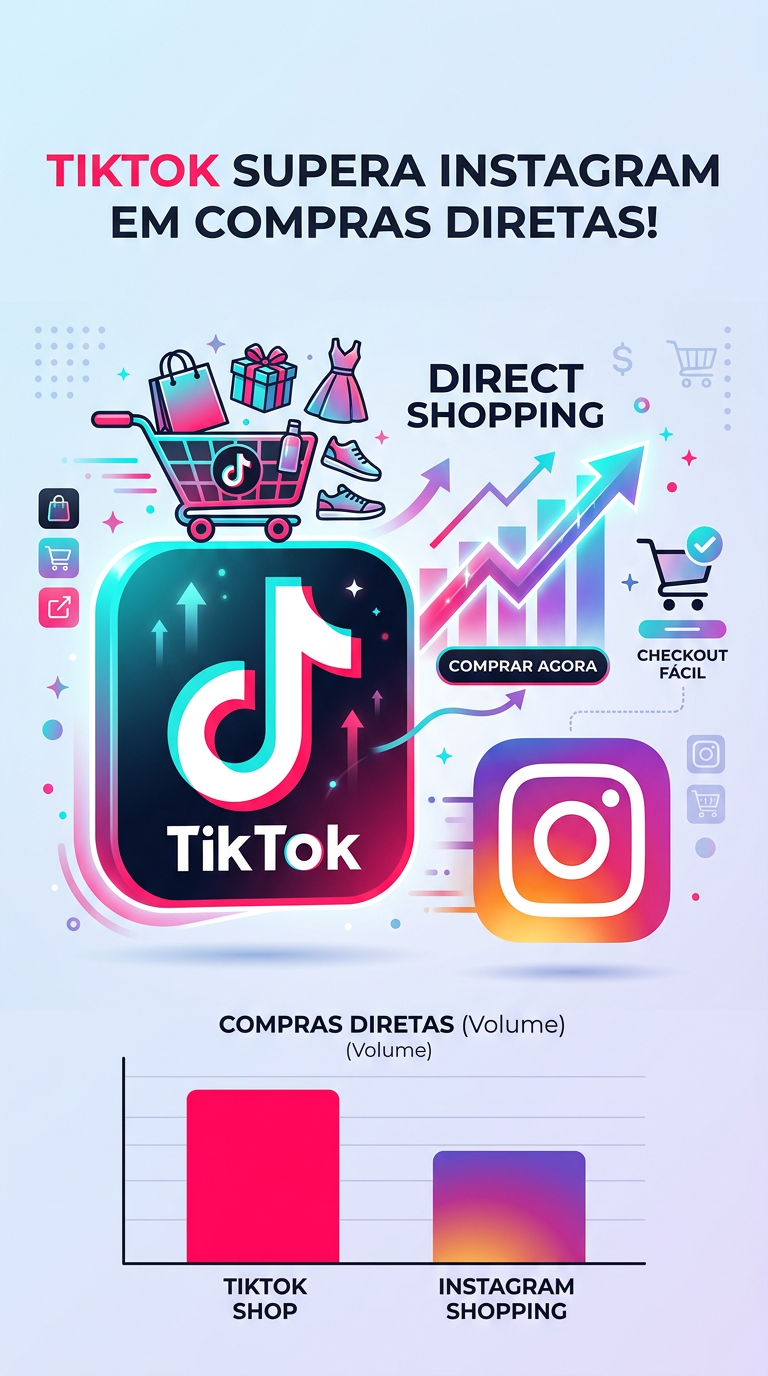 TikTok Supera Instagram em Compras Diretas
