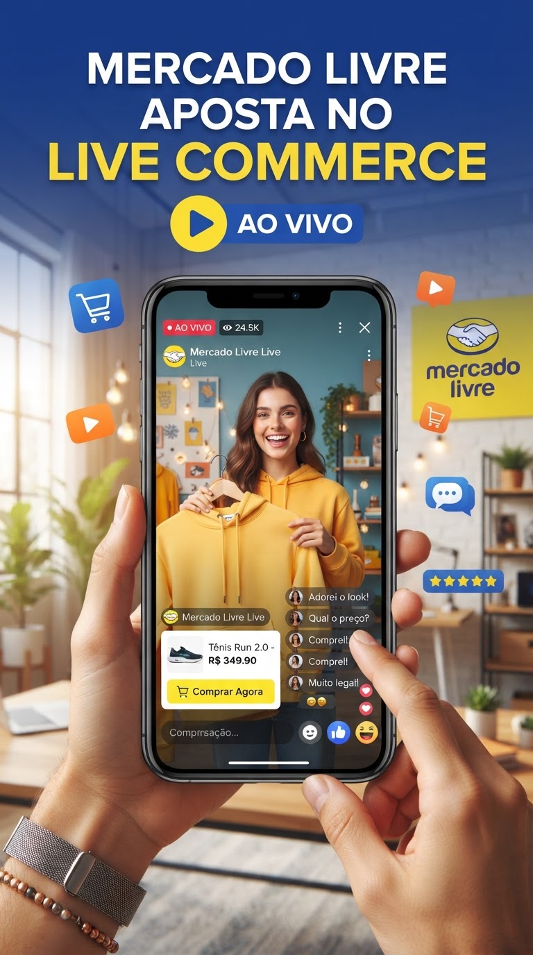 Mercado Livre aposta em Live Commerce