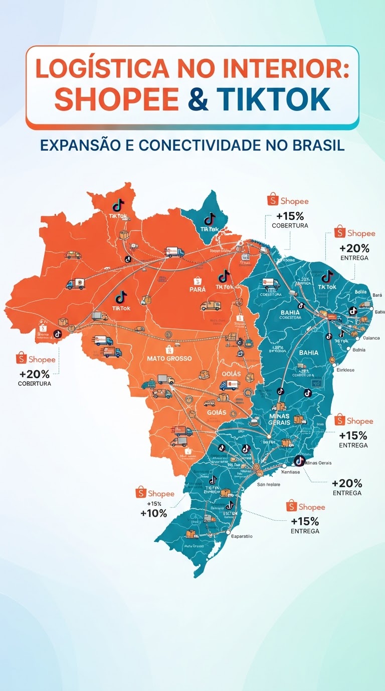 Shopee e TikTok: Logística em expansão no interior