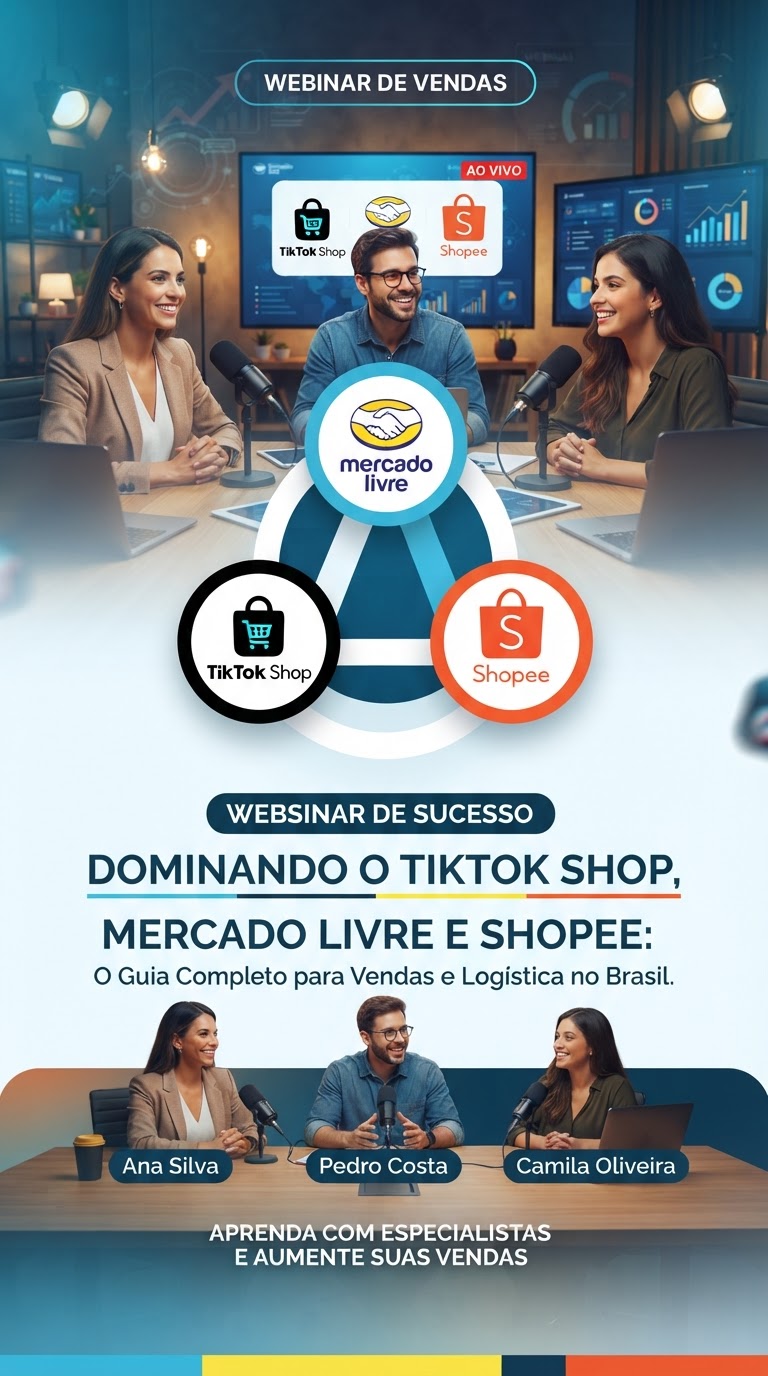 BFSHOW une TikTok Shop, Mercado Livre e Shopee em webinars