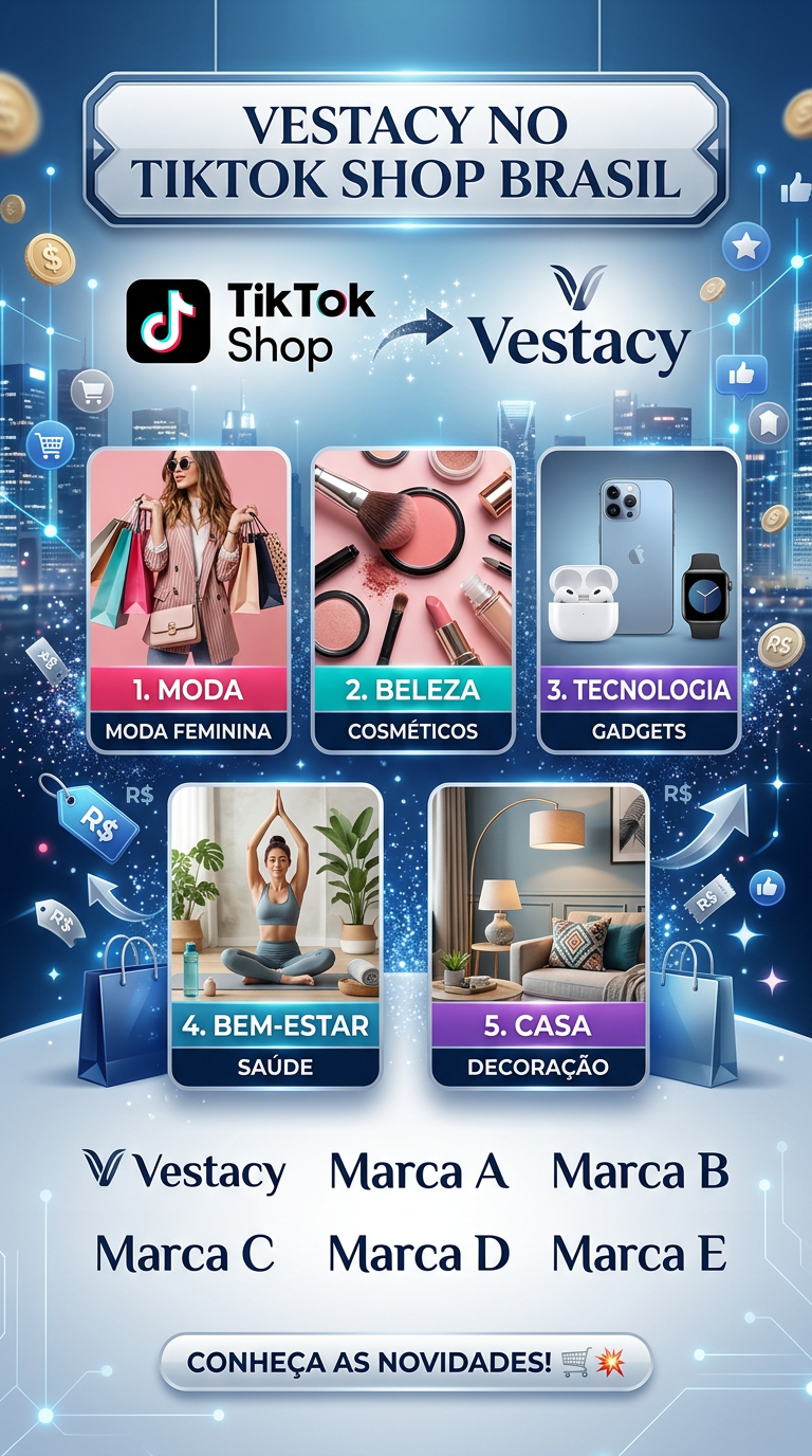 Vestacy chega ao TikTok Shop Brasil com 5 marcas