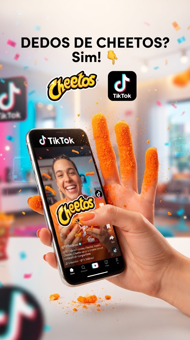 Cheetos inflama o TikTok com campanha "Dedos de CHEETOS"
