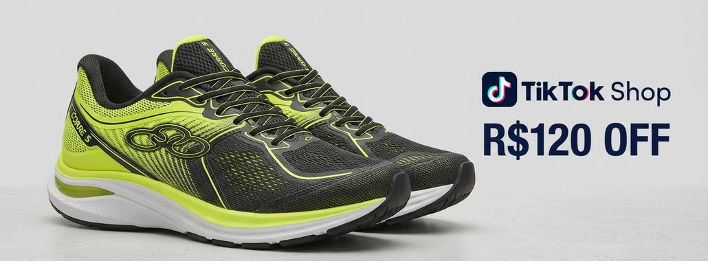Tênis Olympikus Corre 5 com R$120 OFF no TikTok Shop!