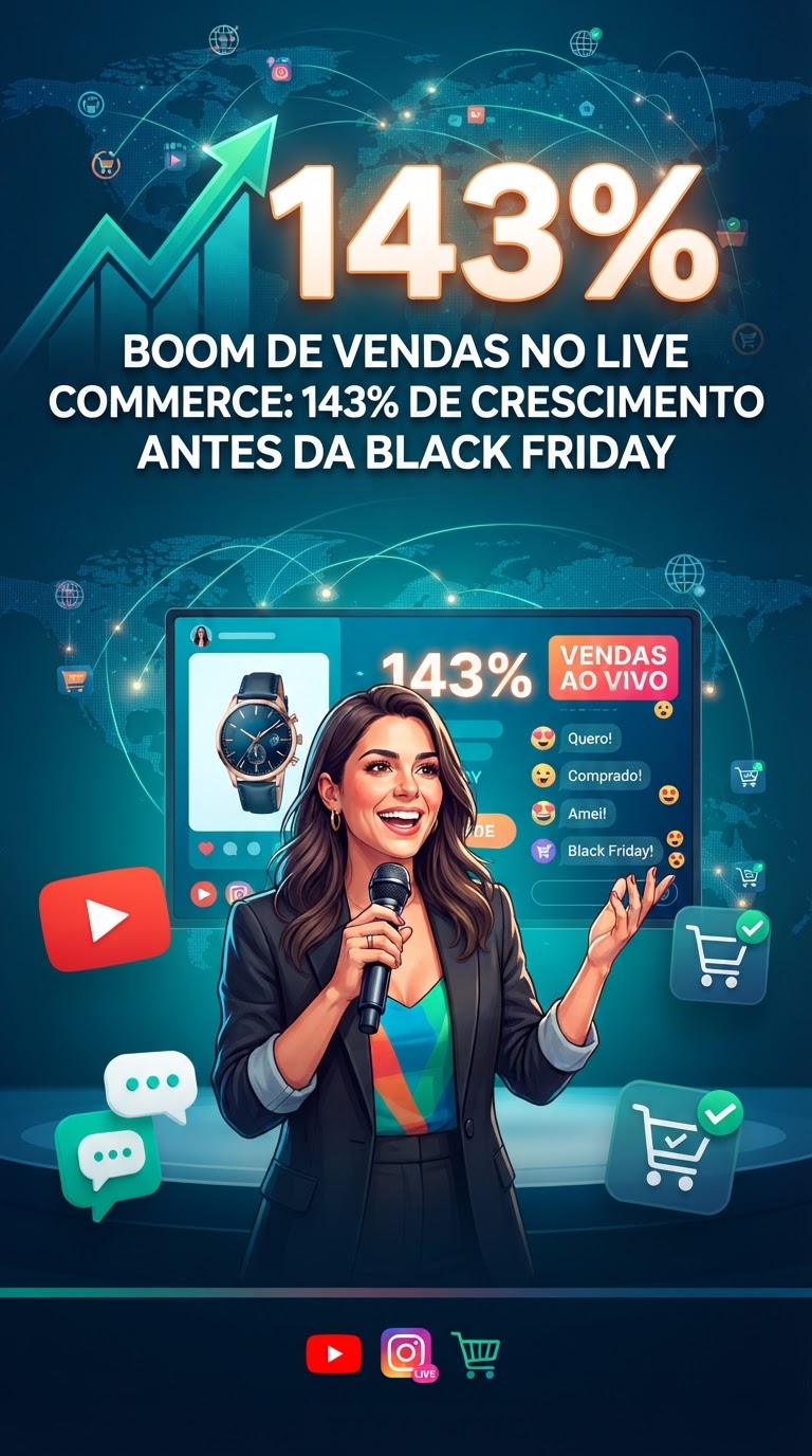 Live Commerce: Vendas disparam 143% antes da Black Friday