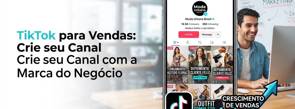 TikTok para Vendas: Crie seu Canal com a Marca do Negócio