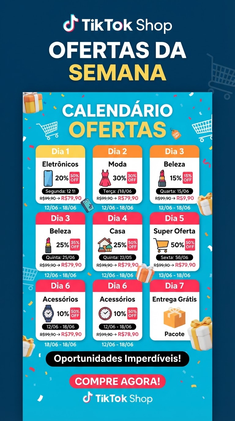 TikTok Shop: Calendário de Ofertas Revelado!
