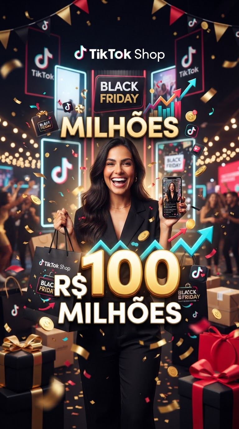 TikTok Shop turbina Black Friday com R$ 100 milhões