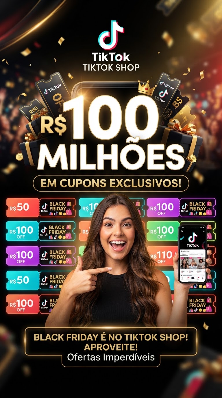 TikTok Shop: R$ 100 milhões em cupons para Black Friday