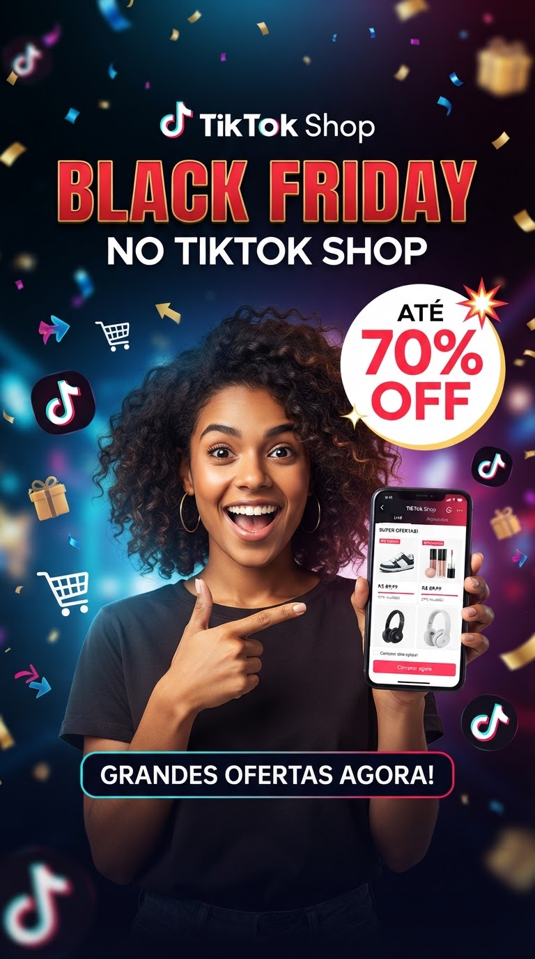 Black Friday TikTok Shop: até 70% off em ofertas!