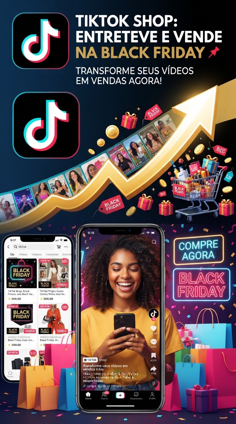 TikTok Shop: Entretenimento vira vendas na Black Friday