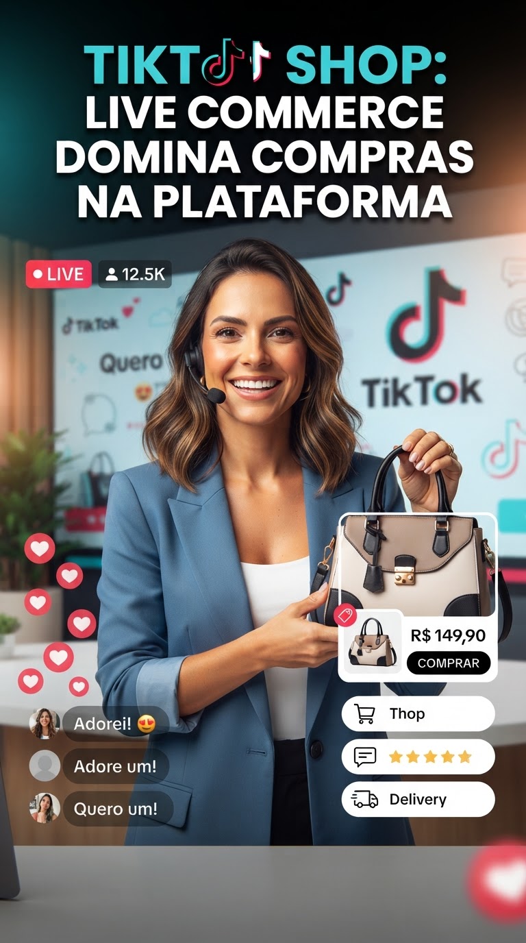 TikTok Shop: Live Commerce Domina Compras na Plataforma
