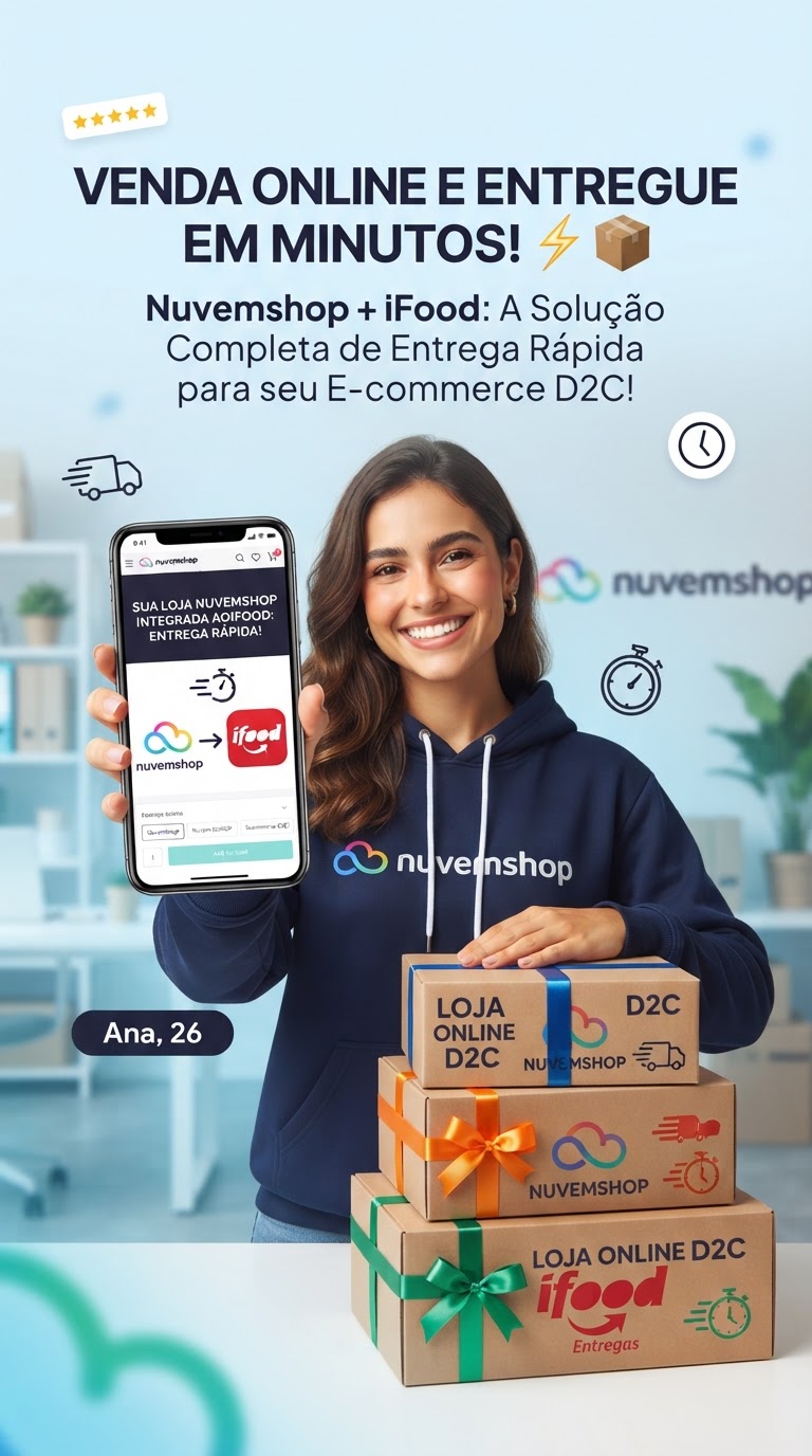 Nuvemshop e iFood: entrega rápida para e-commerce D2C