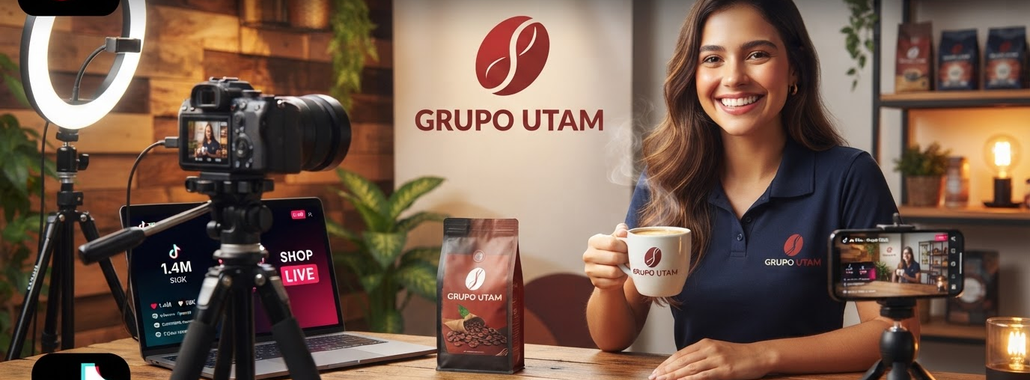 Grupo Utam: Café e Lives no TikTok Shop!
