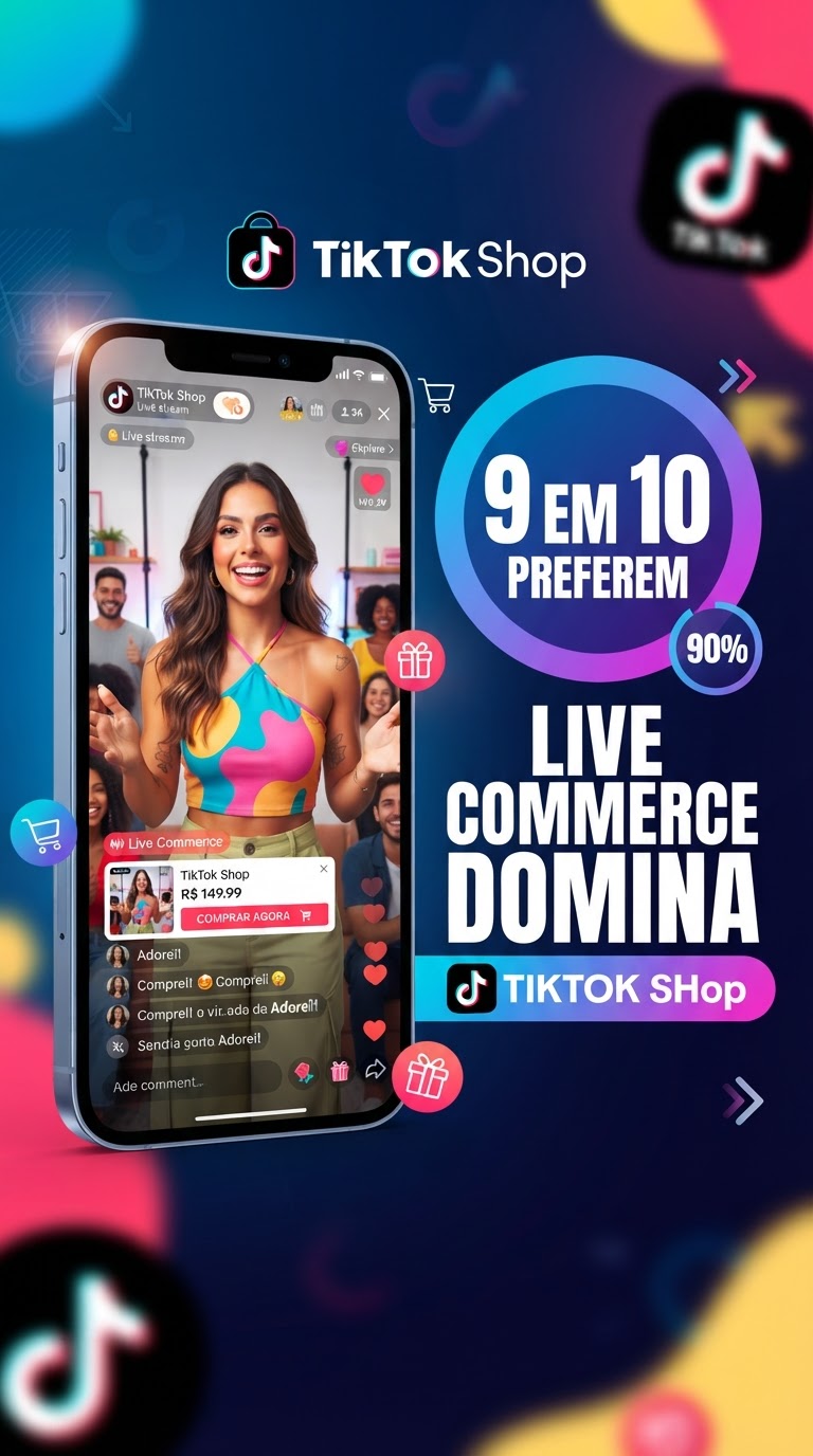 Live Commerce Domina TikTok Shop: 9 de 10 preferem